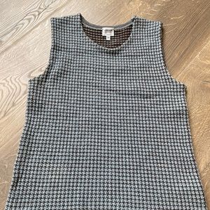Armani Collezioni - light blue/brown tank sweater